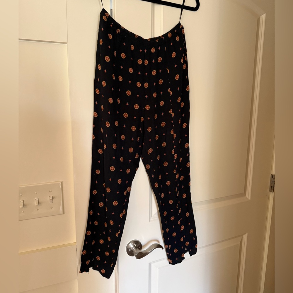 Free People Intimately Free People Printed Cropped Pants Boho Ankle Pants XS